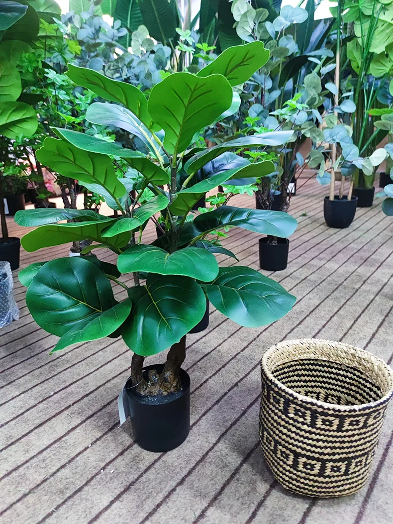 3Ft 4Ft 5Ft 6Ft 7Ft Real Touch Artificial Silk Live Fiddle Leaf Fig Tree Artificial Plant Ficus Lyrata