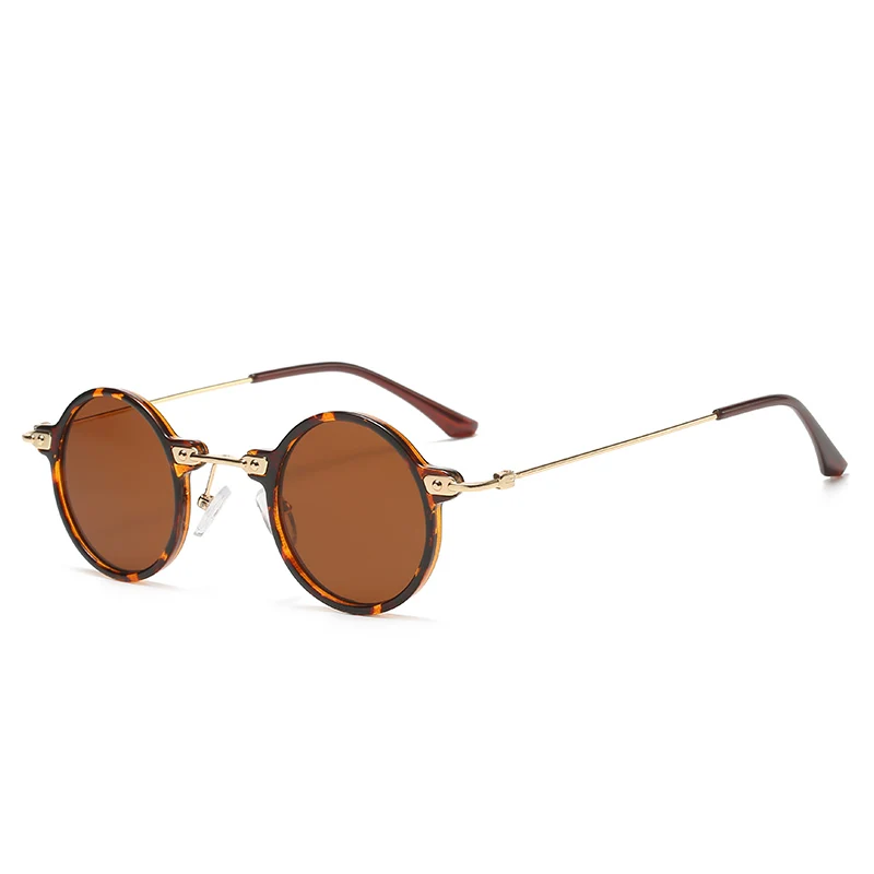 9338 Sround beautiful  anti blue light glasses metal  square  woman  colourful sunglasses
