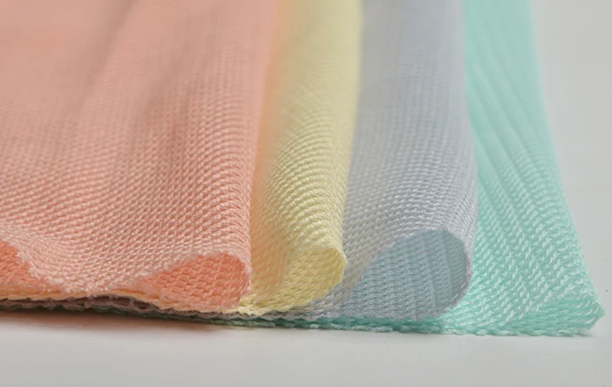 65GSM quadrangular polyester rhombic mesh fabric for Inner pocket
