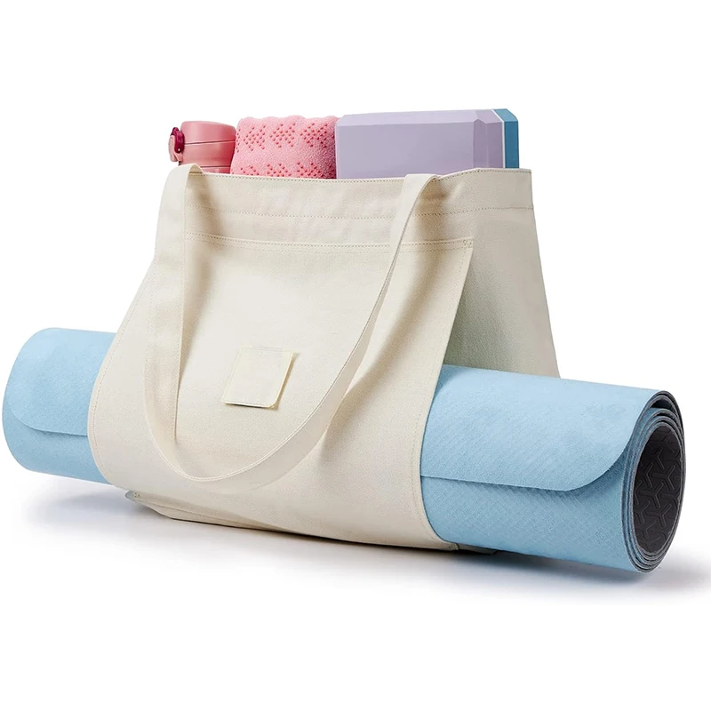 Recyclable Multi-Functional Storage Shopping Bags With Shoe Compartment Secure Zip for Peace Of Mind Yoga Bag