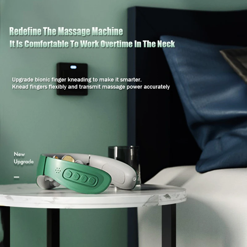 2023 Brand New Design Customized Logo Smart Portable Wireless Comfortable Neck Massager For Neck Back Massager