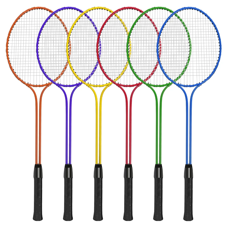 Новинка 2022 двухвальные ракетки для бадминтона из закаленной стали Whizz sports с