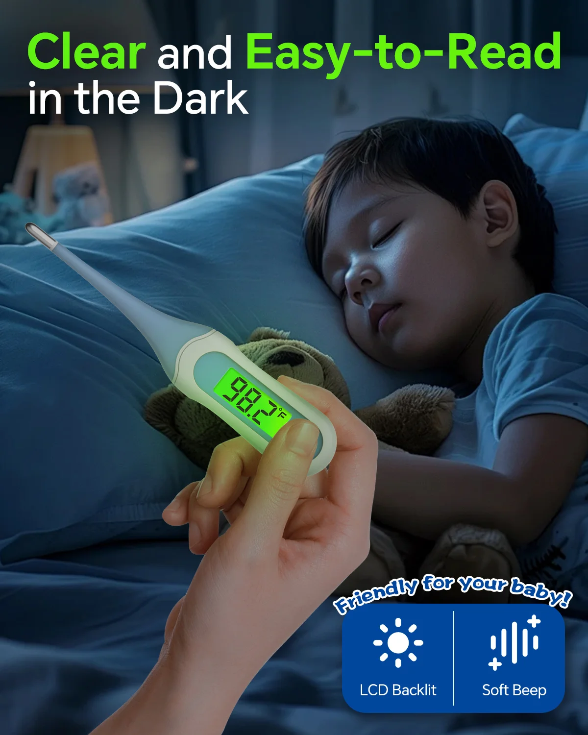 Basic Type Hospital Household Medical Device Body Temperature Fever Measuring Digital Thermometer For Kids