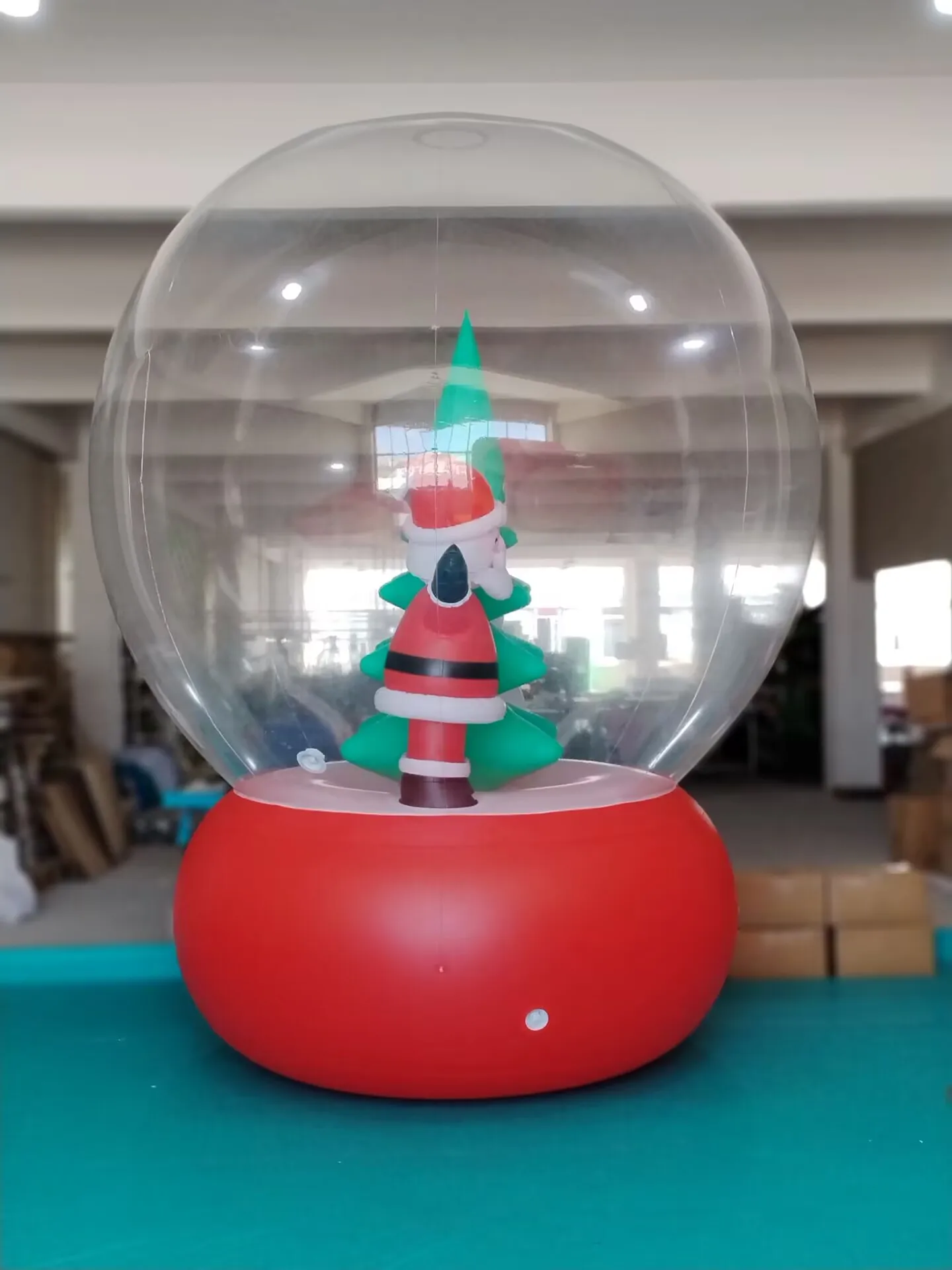 BUY factory amusement  sale inflatable Christmas snowball  models,air building,air Xmas snow globe Character air attractions