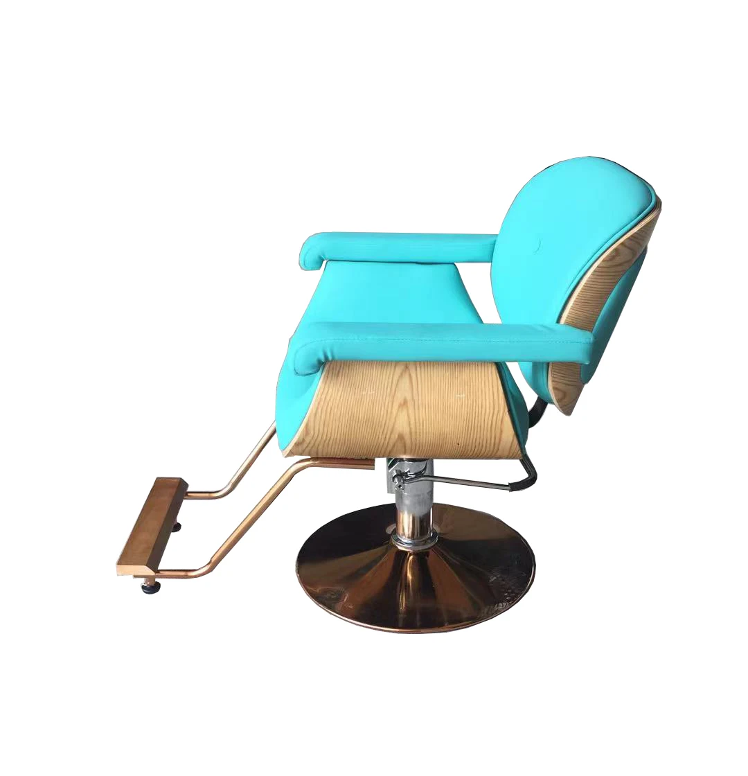 Azure Beauty Salon Barber Chair With Hydraulic Pump Adjustable Salon Modeling Chair Factory Direct Sale Wholesale Salon Chair
