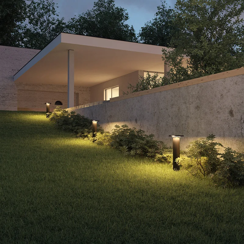 
Outdoor IP65 Waterproof Villa Landscape 12W Die-cast Aluminium Column Lamp LED Garden Lawn Light 