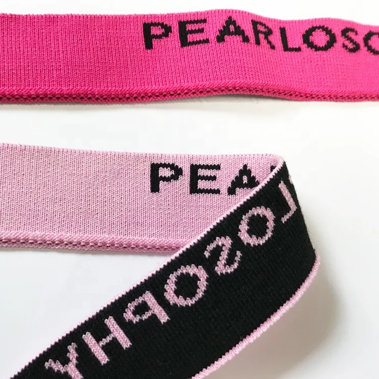 
Factory Customized Knitted Rib Collar Cuffs Flat Machine Jacquard Double-sided With Letter Clothing Accessories 