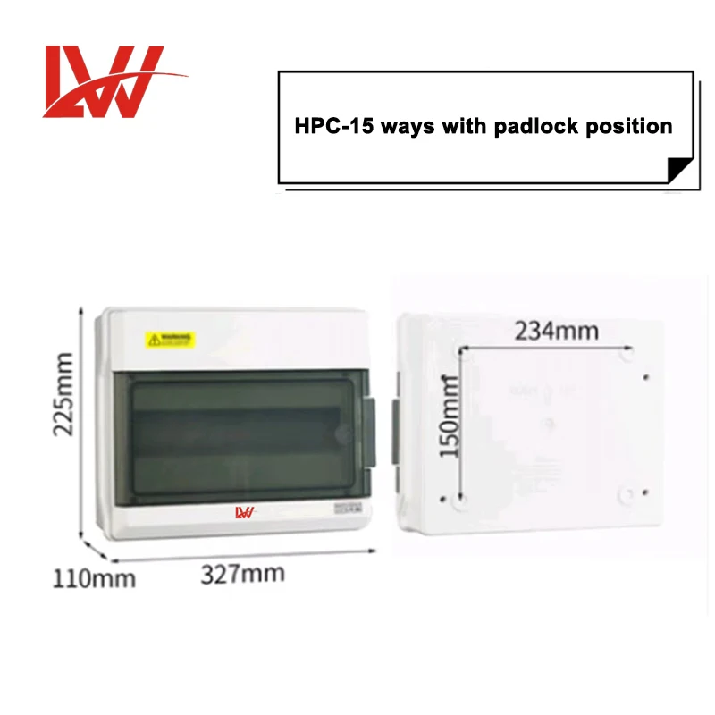 18ways Outdoor waterproof electric power distribution box