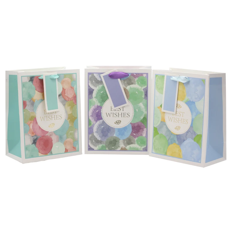 Hongxi OEM Popular Recycled Thank You Packaging Carrier Vocuum Packing Gift Paper Tote Bag For Clothes Custom Print Logo Store