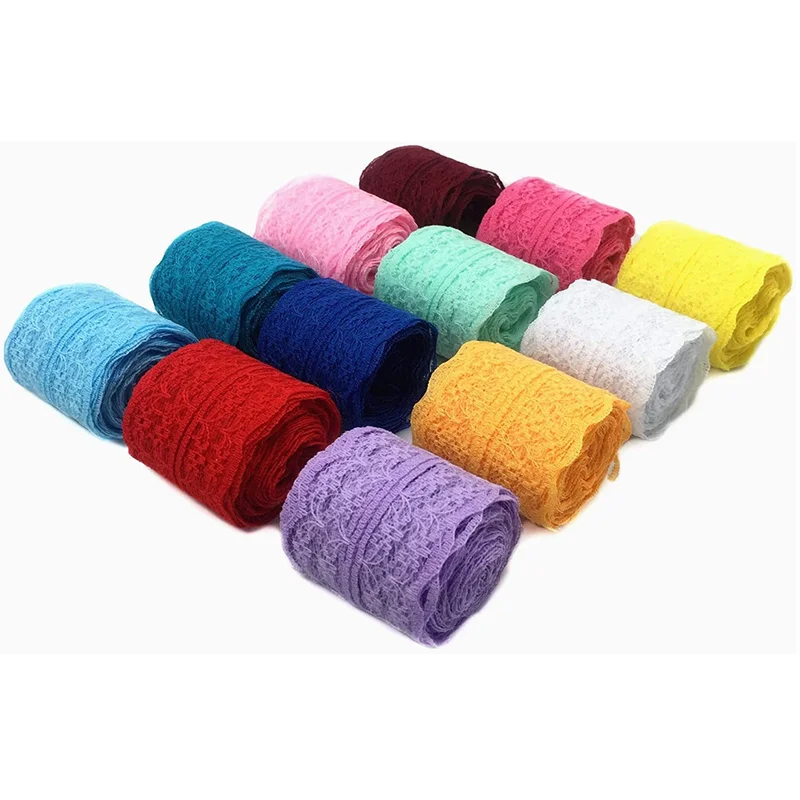 Sewing Craft Custom Pattern Elastic Trim Hollow Fabric White Stretch Soft Lace Ribbon