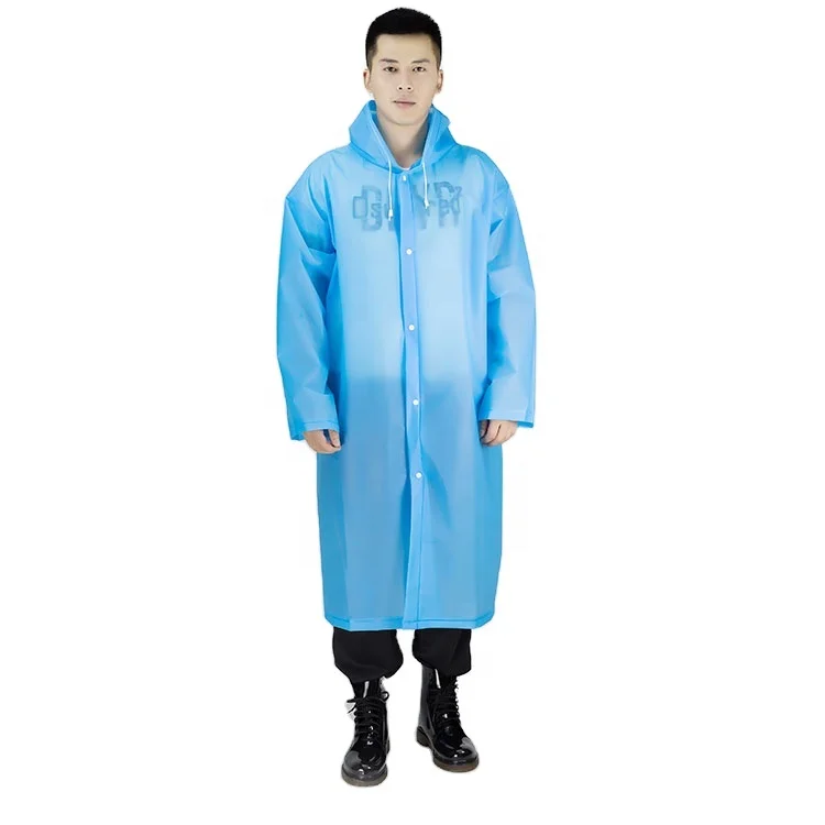 rain wear motorcycle stock plastic reusable drawstring button front