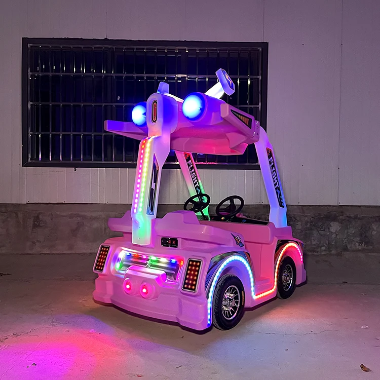 2024 Wobeiqi Newest China Supplier Kids Zoo Kids Electric Bumper Car Led Light Mech Aircraft Bumper Car