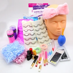 Eyelash Extension Training Kit Eye Lash Kit Lashkit Training Set For Eyelash Beauty Makeup Tool Salon Bag Lash Kits