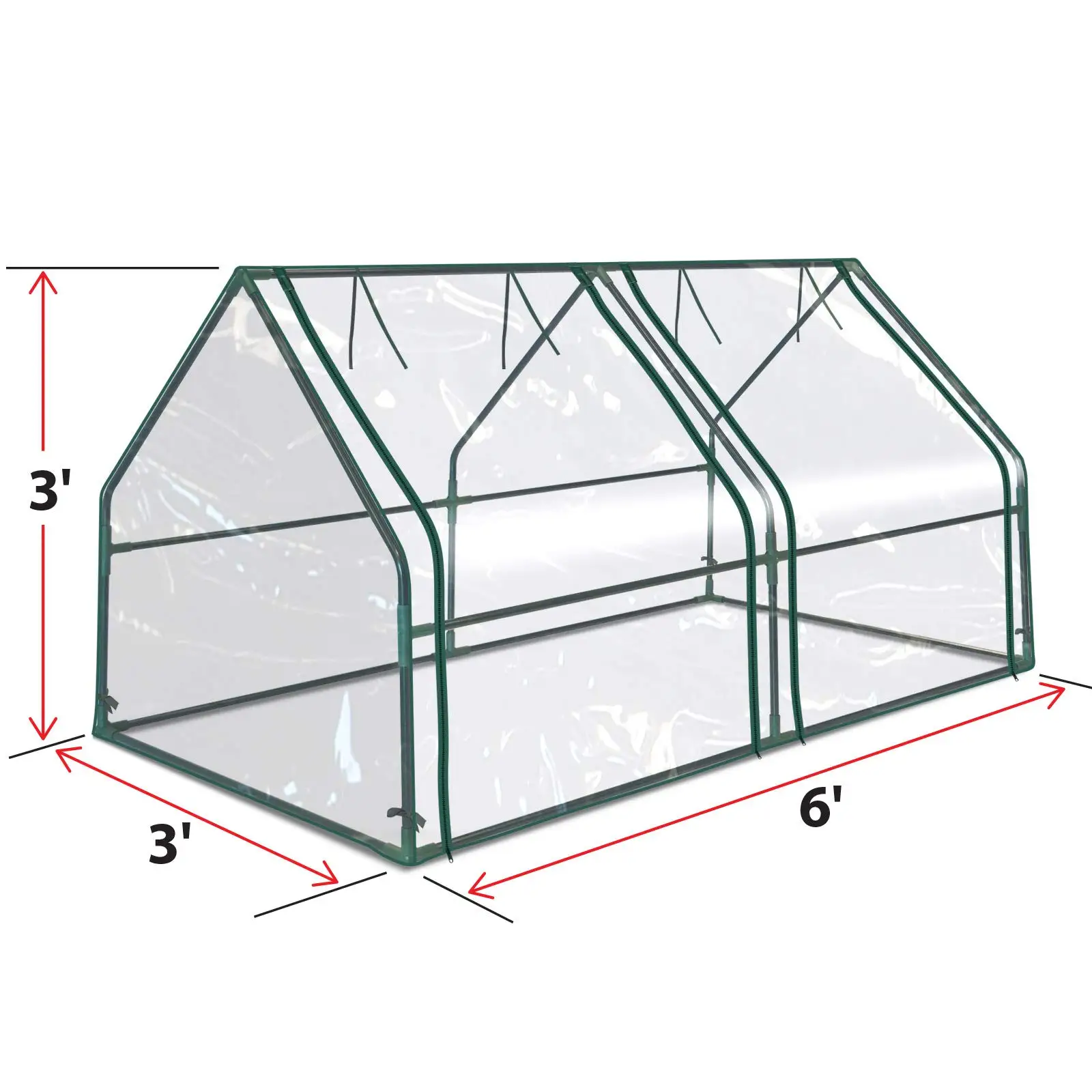 Portable  Mini Walk-in Green House with Window and Anchor, Plant Garden green house