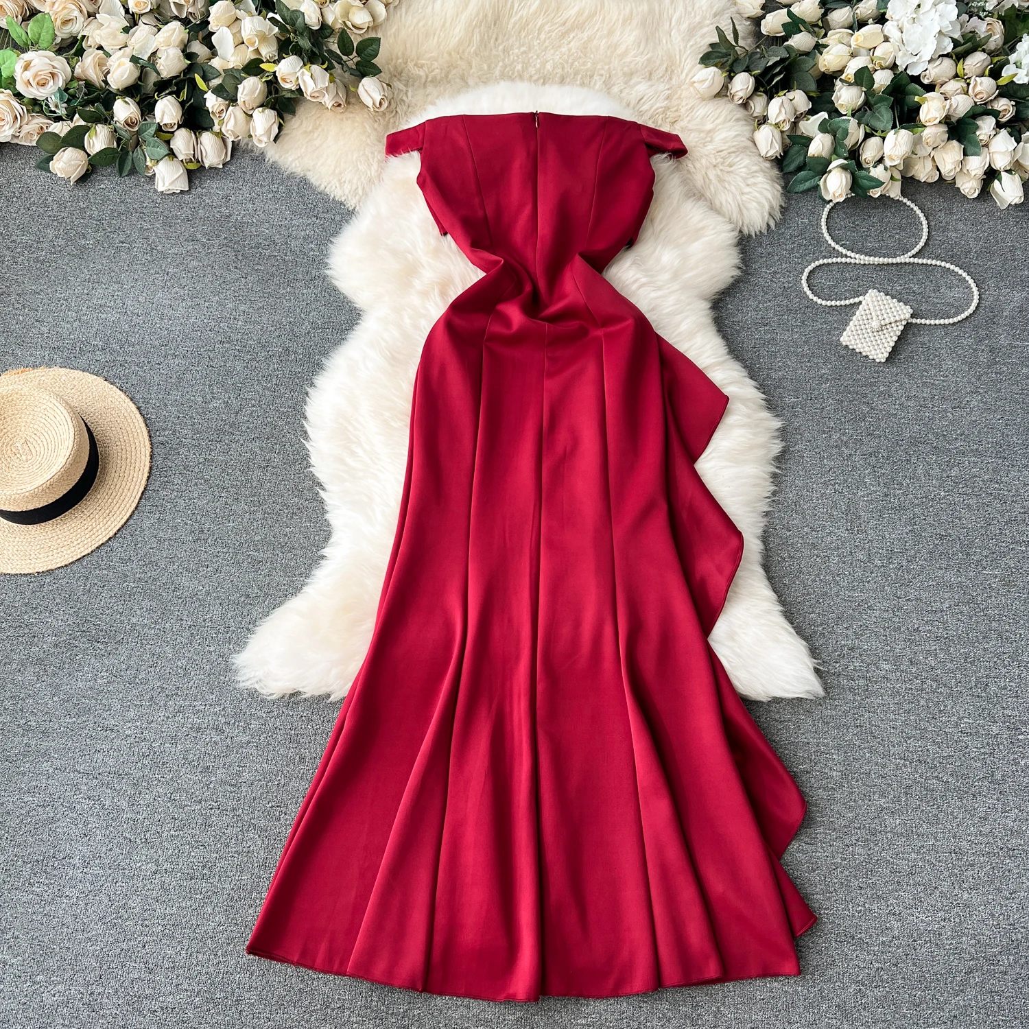 High Quality Casual Strapless Dress For Women Sleeveless Lace Vestidos Ladies Evening Dresses Clothes Women