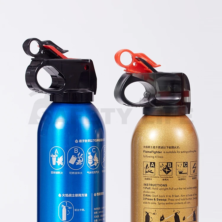 Mini Flame Fighter Car Protector Fire Extinguishers Aluminum Fire Extinguisher Dry Powder Aerosol Fire-Extinguishing Device