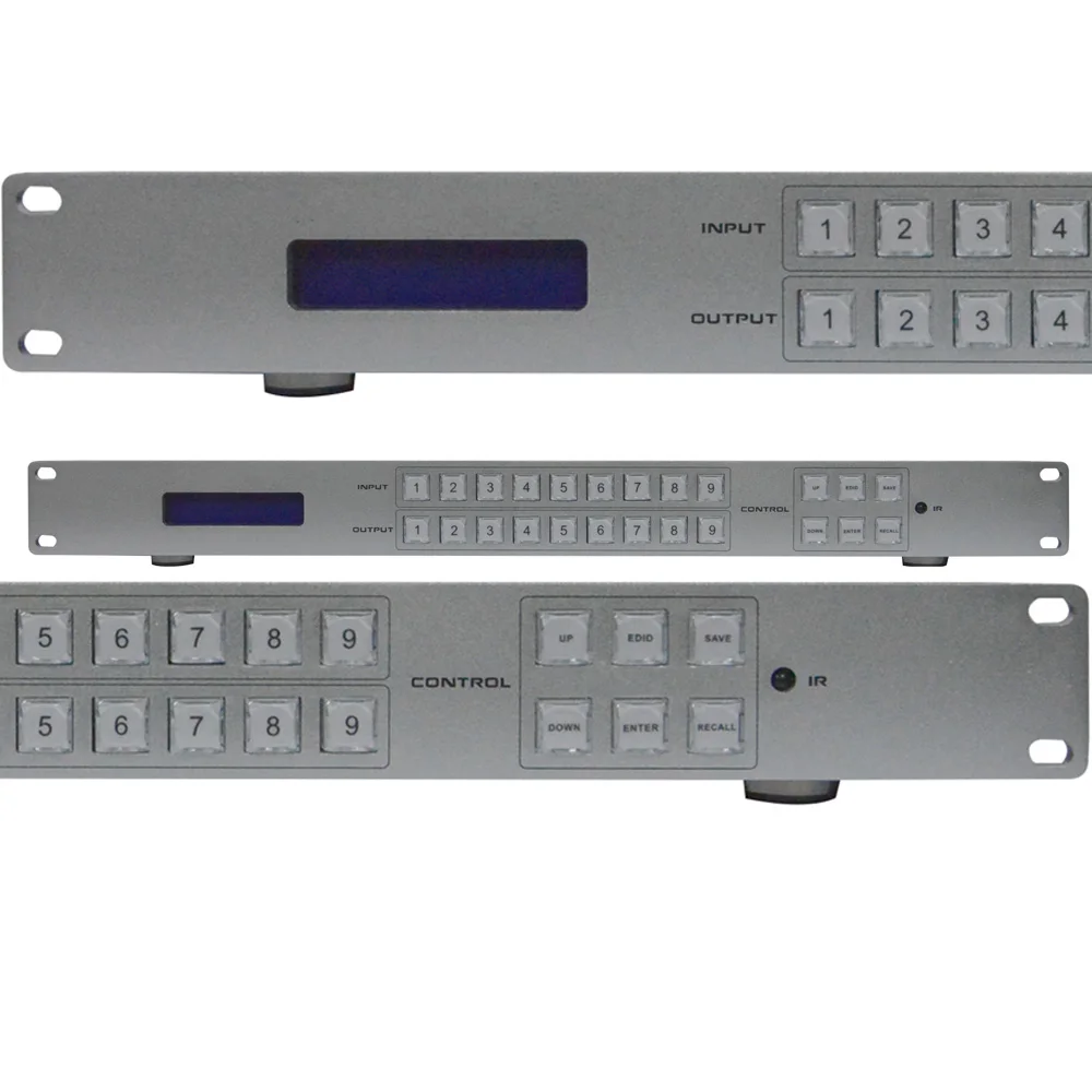 9x9 Video wall matrix 4K input and 4K output processor