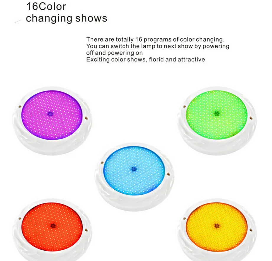 Настенный светильник Hentech для бассейна декоративное освещение RGB белый 16 цветов программы спа-парка фонтан