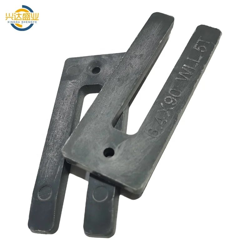 Custom 90mm Flat Plastic U Shims Leveling Waterproof Window Packer Shims Horseshoe Packers Building Weatherproofing Made PP