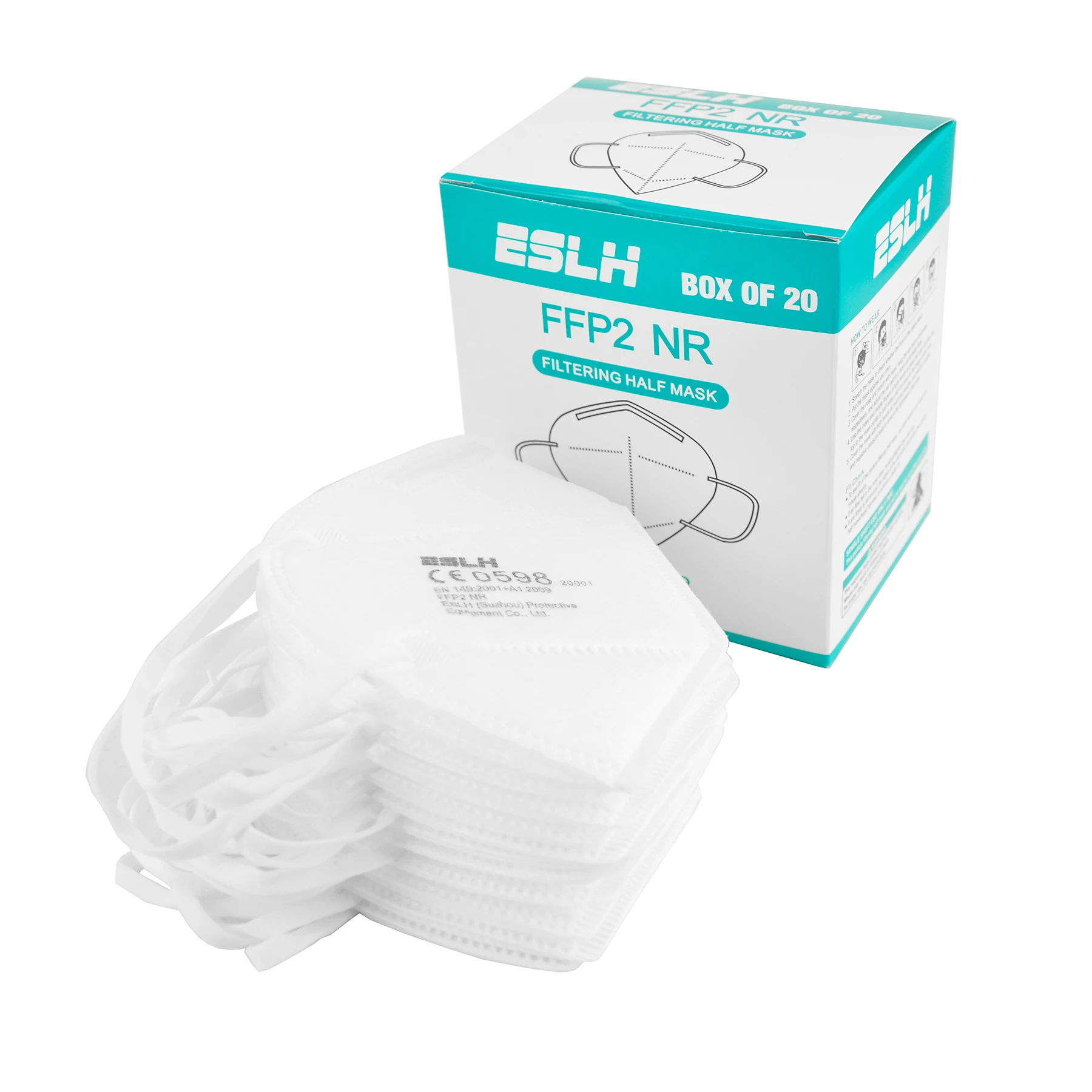 Factory directly provide protective 5ply folding FFP2 face mask