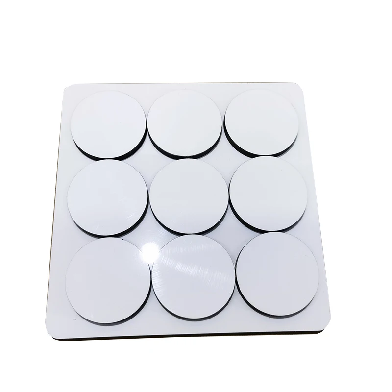 Plain Sublimation Mdf Tic Tac Toe 5 Inch 7 Inch Game Board With 10 Chips