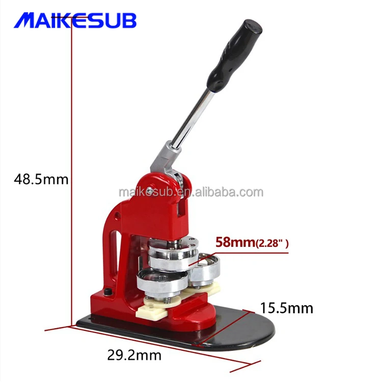 Button Maker Badge Press Machine +mould 44mm 58mm 75mm