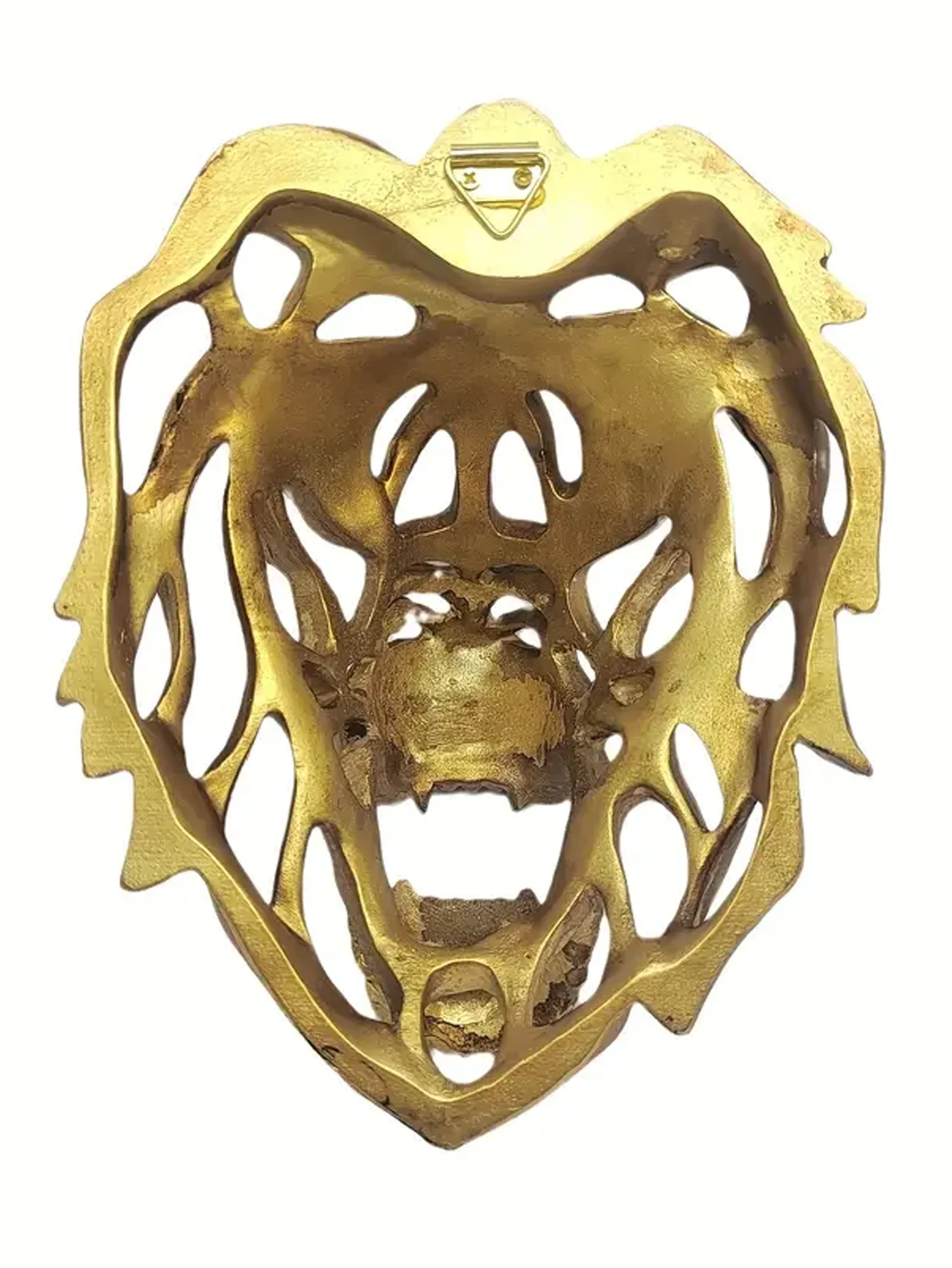 New Gold Hollowed Out lion Head Statue Resin Crafts Wall Decorations Wall Hanging Decorative Ornaments