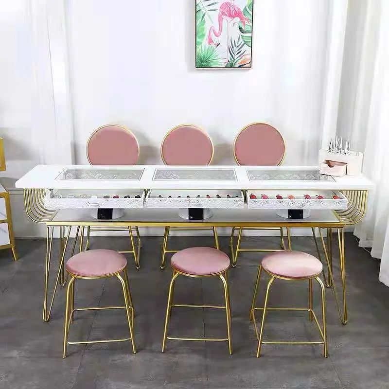 High-quality  China supplier luxury fashion salon nail tables manicure  table nails