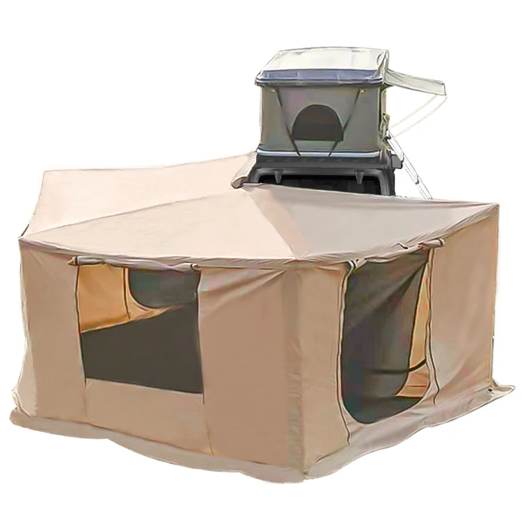 Wildsorf waterproof  Rectangular 270 degree retractable car side foxwing awning side wall room camping