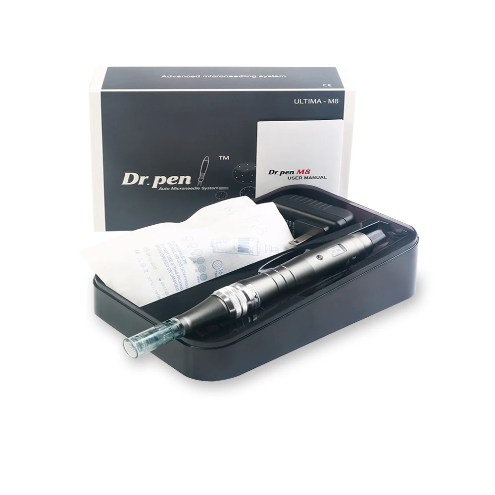 
Dr Pen M8 Digital Display 6 Speeds Derma Pen With Exclusive Needle Cartridges 11/16/24/36/42 Pins/3D/5D For Mts 