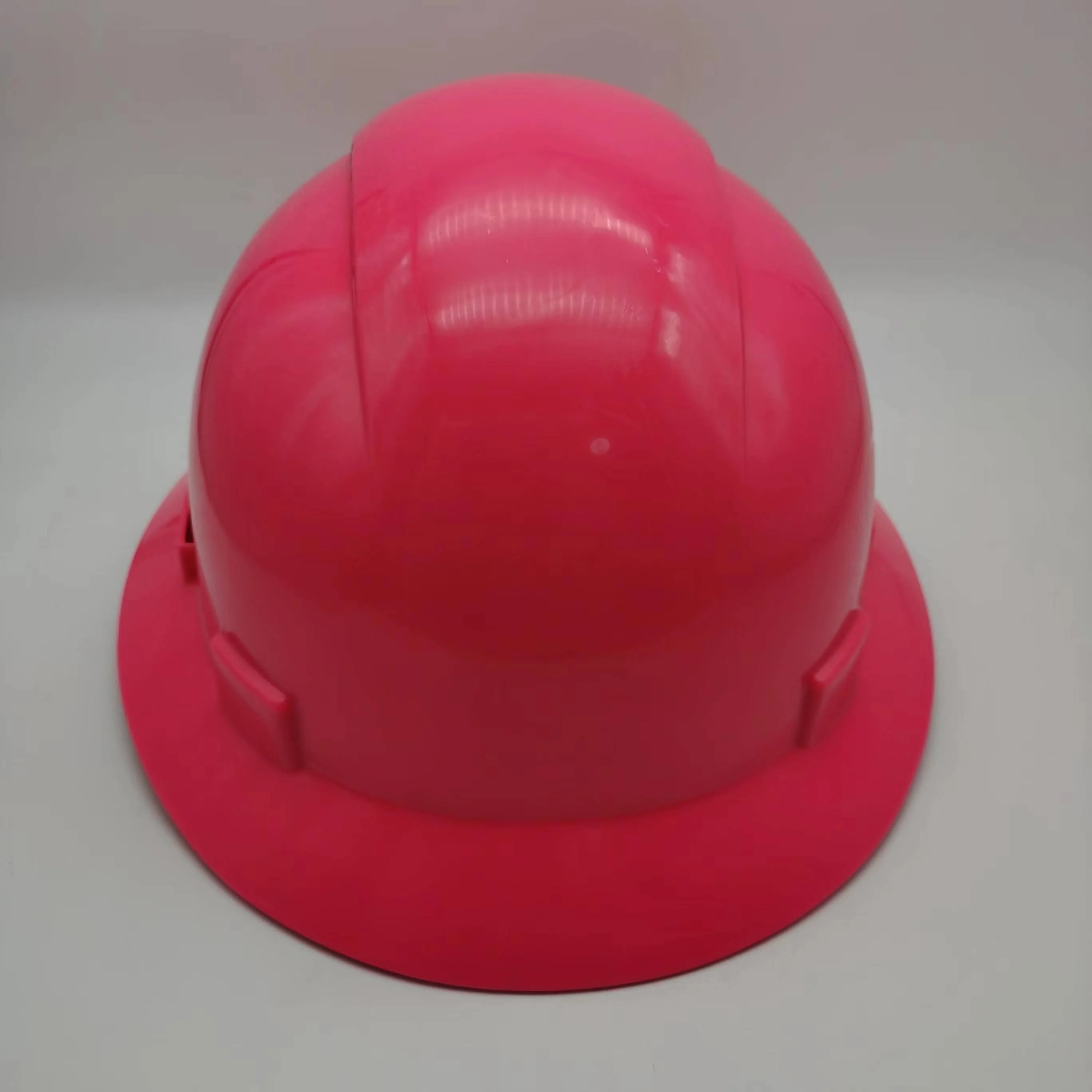 Pink industrial work construction women safety helmet full brim vented pe hard hat with ansi