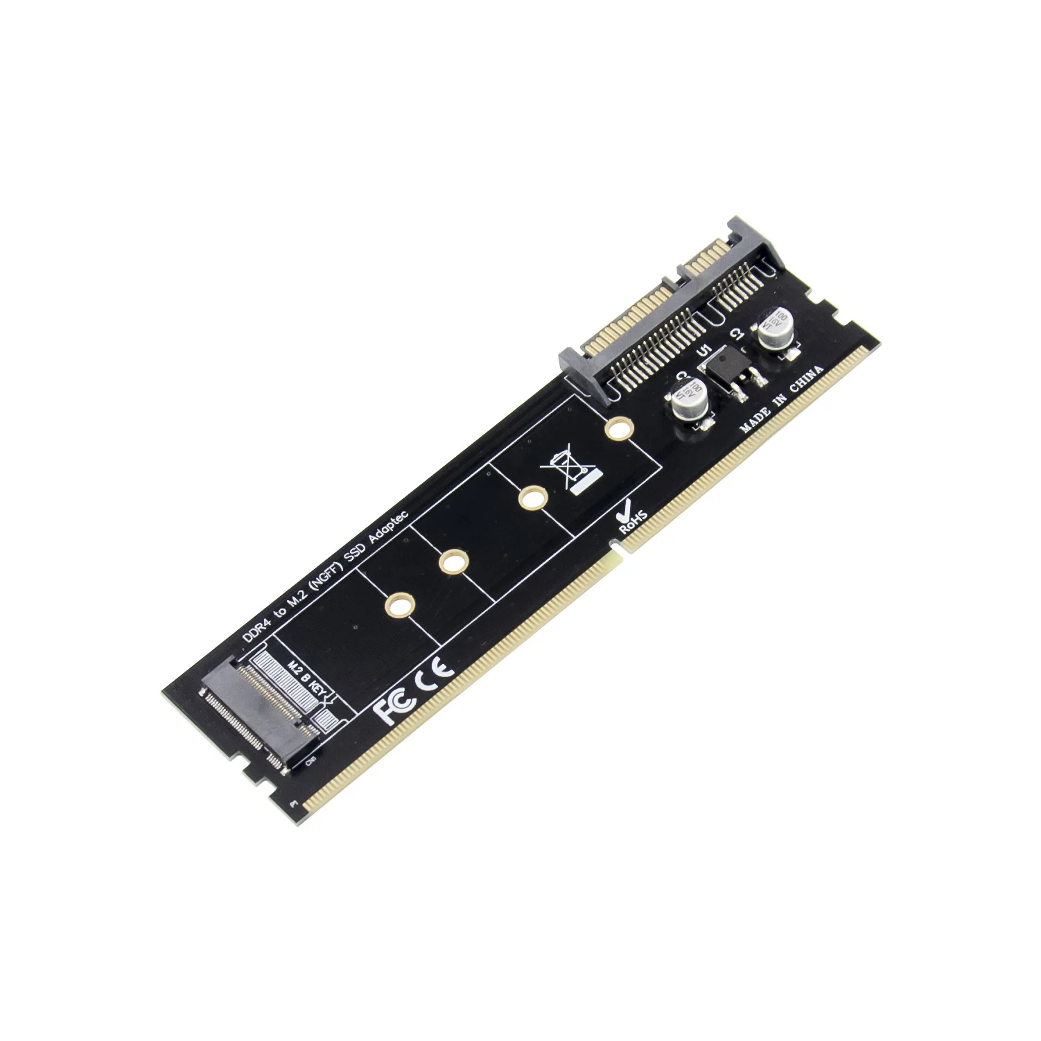 Заводской мини PCIe M.2 SSD адаптер Sunweit DDR2 DDR3 DDR4 NVME M Key B key