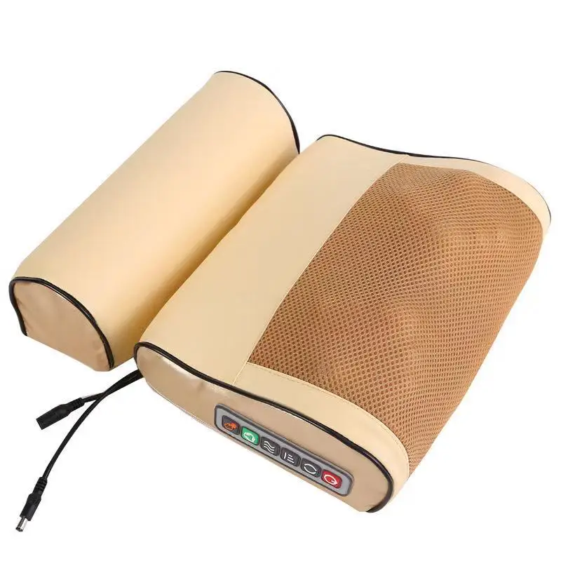 Amazon hot sale infrared multifunctional massage pillow 3D finger full body heated massage pillow