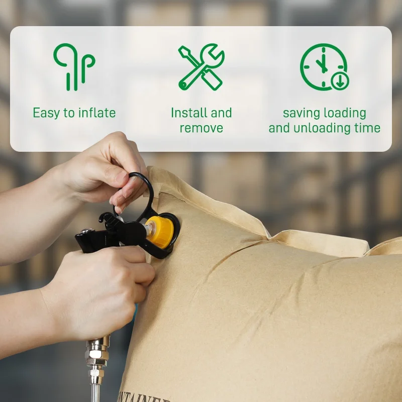 Truck International Shipping Container Shockproof Kraft Paper Air Dunnage Bag