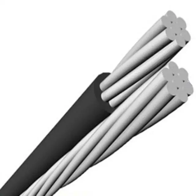 
good price high quality cable aluminium 2*16 mm2 AAC conductor Bare ABC cable 