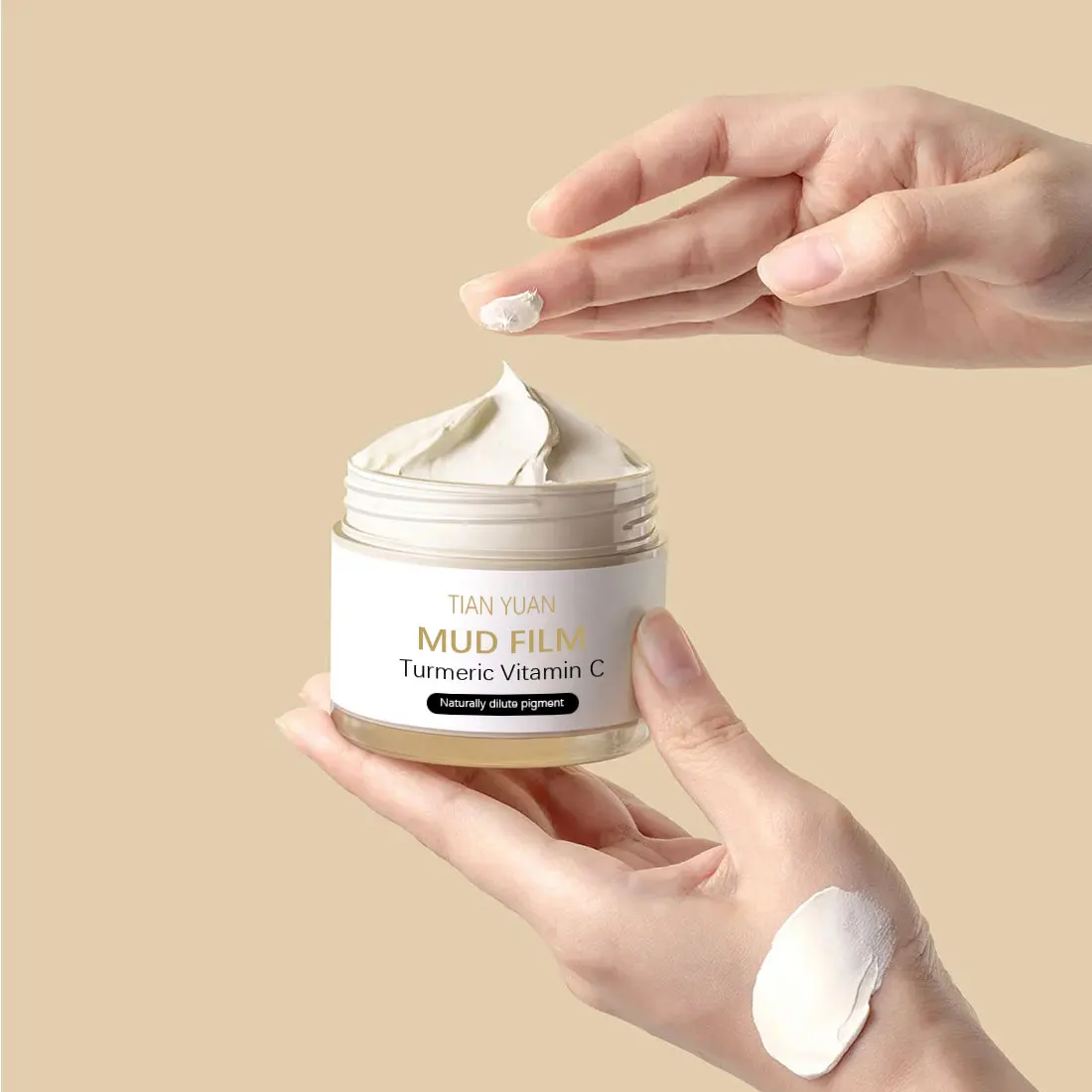 100g Turmeric Mask Vitamin C Musty Cleansing And Moisturizing Facial Skin Care Neck Face Mask