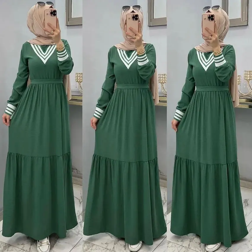 wholesale traditional muslim clothing robe femme turkish dresses for women muslim dress abaya dubai 2023 jilbab kaftans