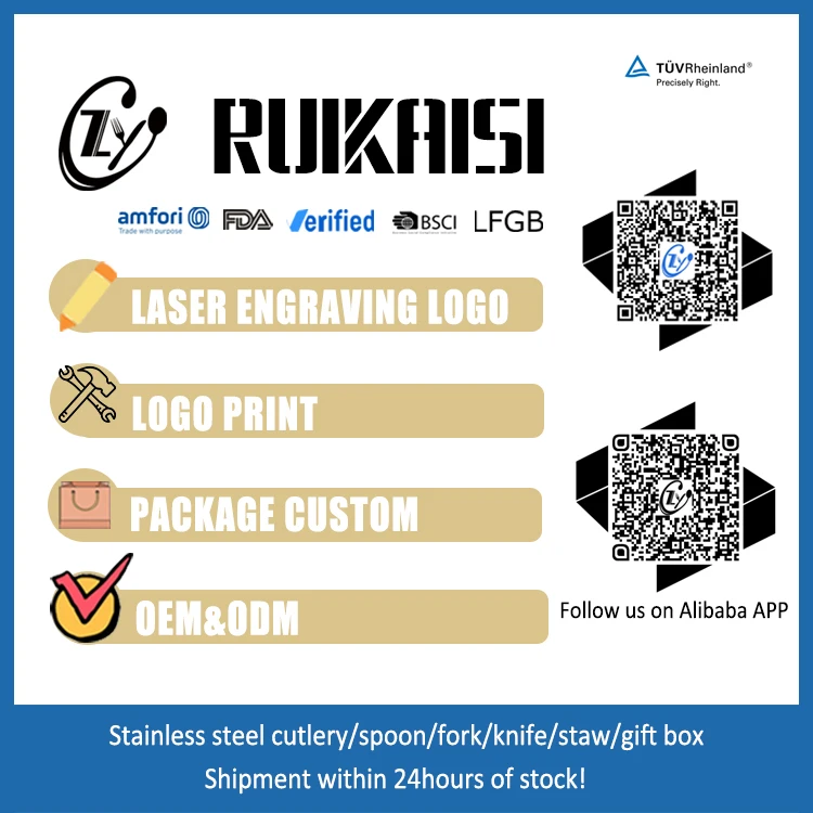 Stainless Steel Spoon Long Handle Mixing Coffee Spoon Gold Ice Cream Spoon