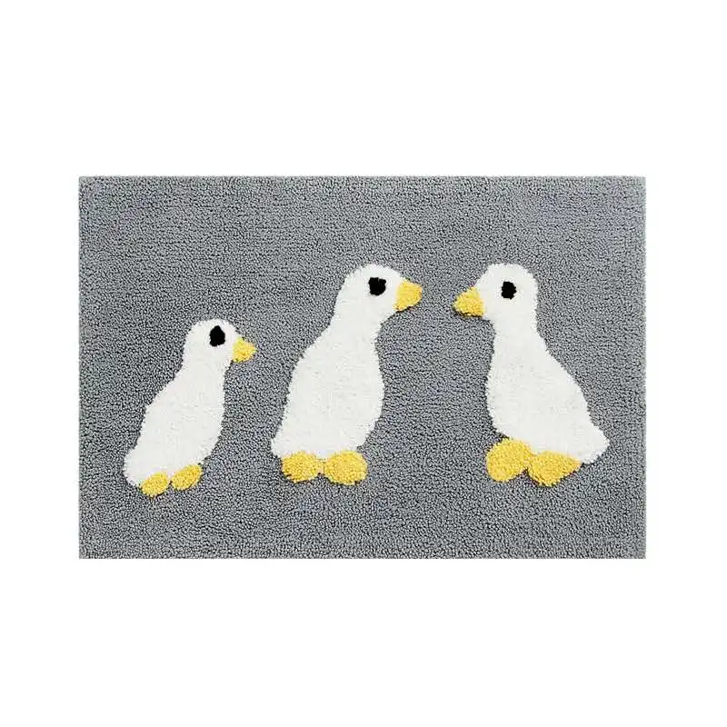 
Cheap Easy Clean Bathroom Skid Pad Factory Supply Waterproof Cartoon Shower Mats Plush Max Customized Bath Mats 