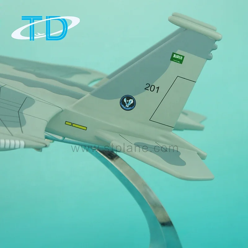 Высокая эмулированный весы 1:48 40 см F-15 Саудовская сизый модель истребитель ВВС военная