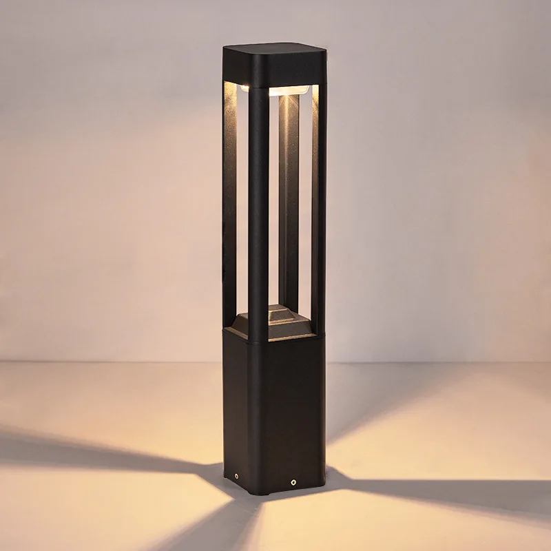 Best Square Shape IP65 Waterproof 3W Sun Powered LED Solar Garden Light Outdoor Bollard