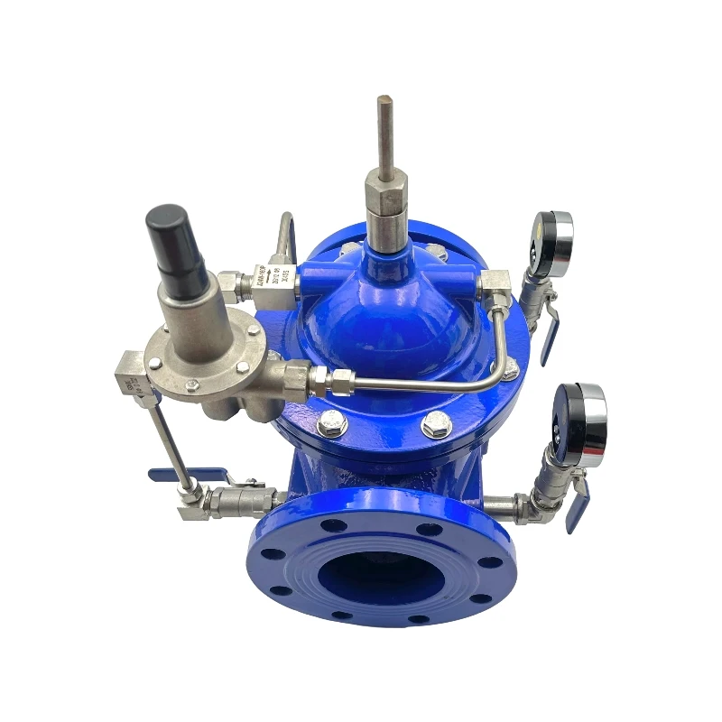 high quality factory safety manual pneumatic multi channel directional flanged pressure reducing valve