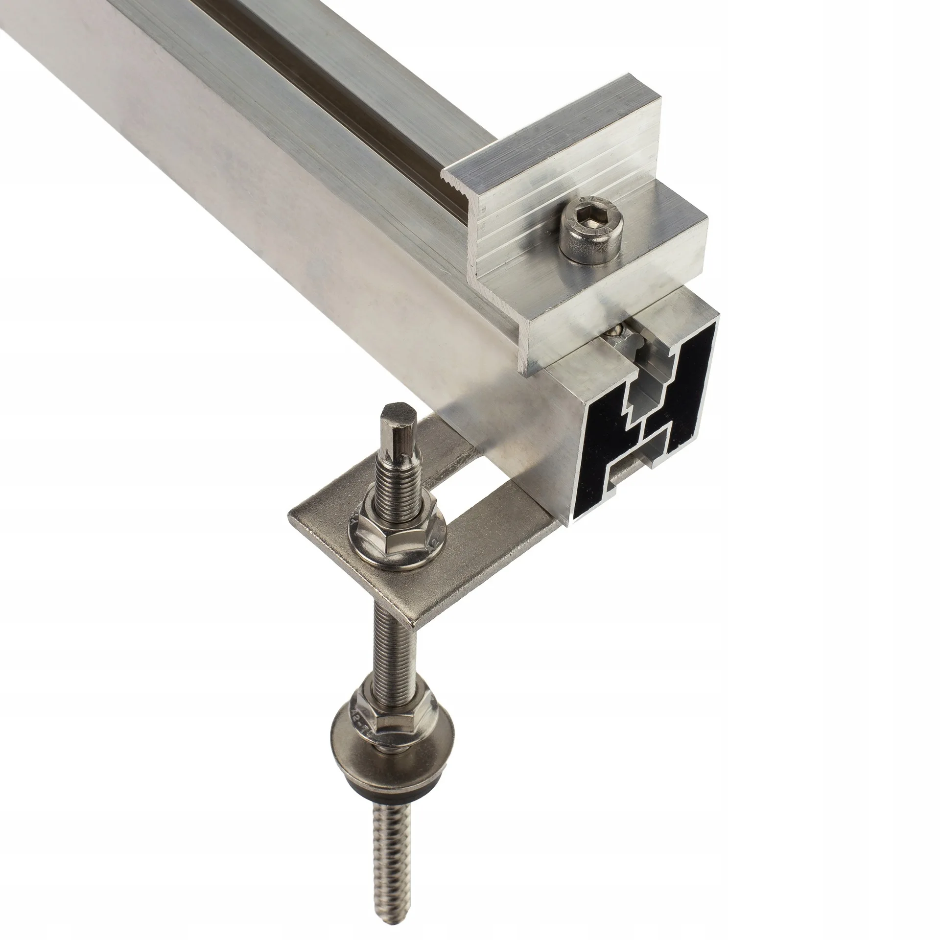 High Strength SS304 316 A2 A4 M6 M8 M10 M12Double Thread Drilling Hook Roof Photovoltaic Energy Solar Hanger Bolt