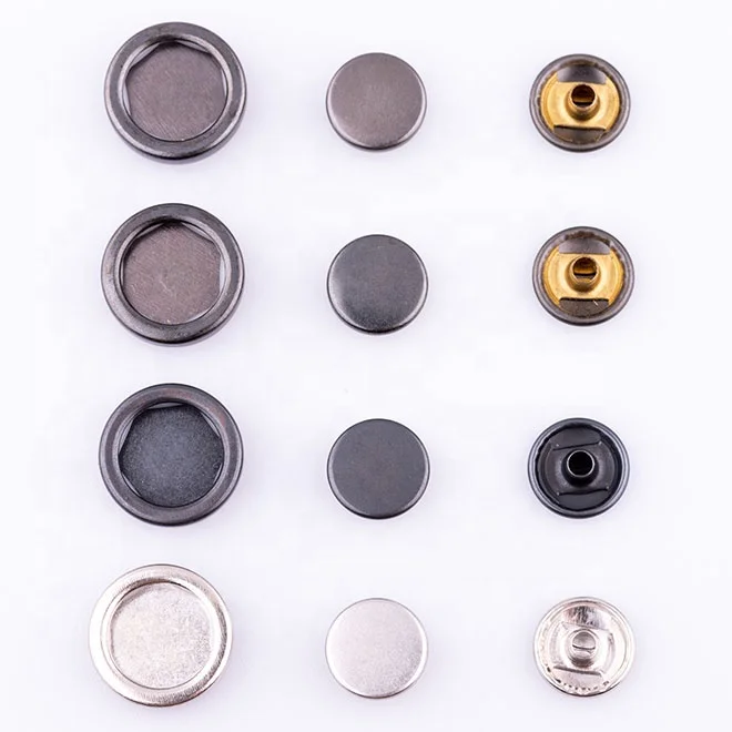 Press Snaps Fastener Custom Flat Cap Snap Button Charms 18mm Buttons Metal Zinc Alloy Round Nickel-free Eco-friendly Flatback