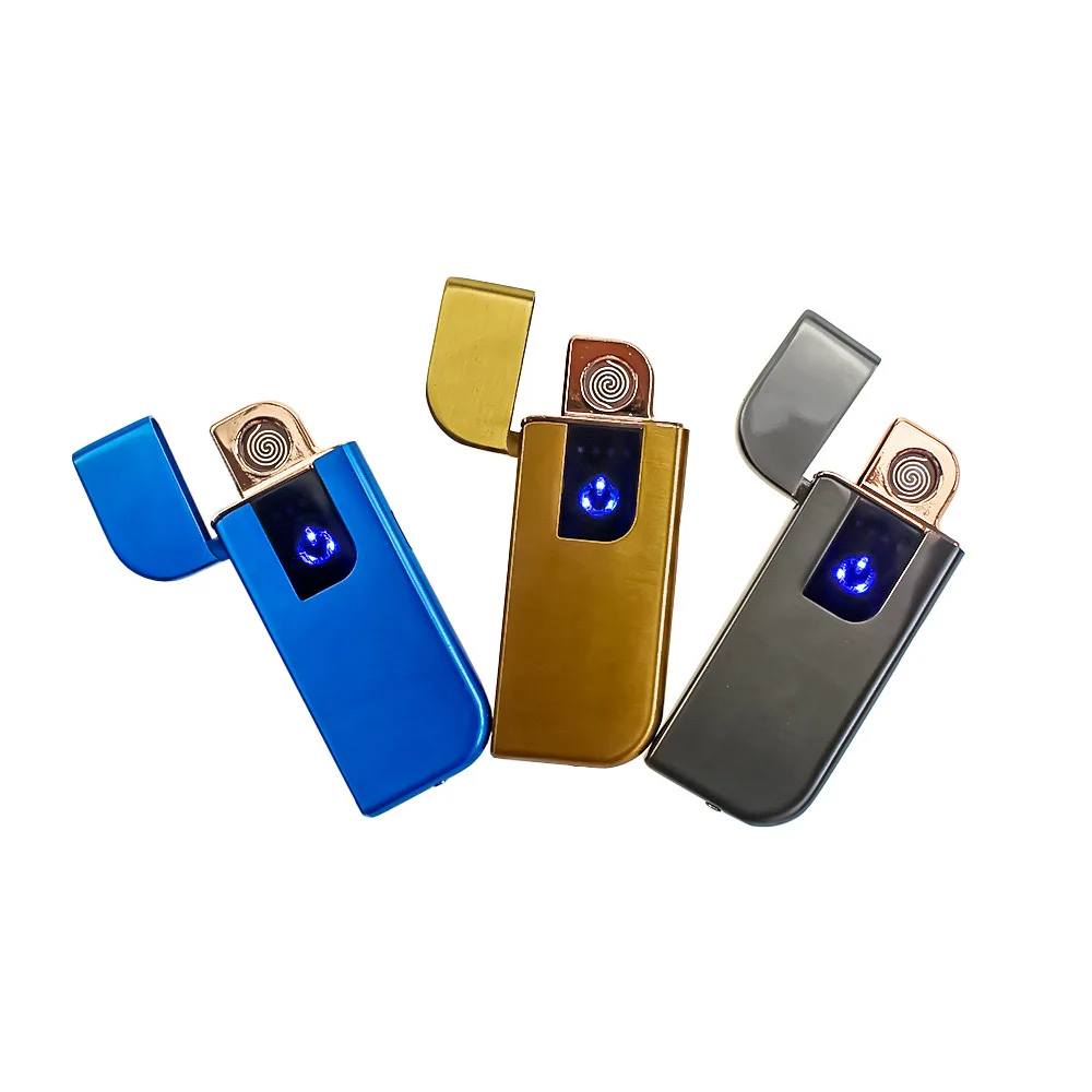 New Usb Charging Lighter Touch Screen Electronic Cigarette Lighters Small Rechargeable Electric Lighter