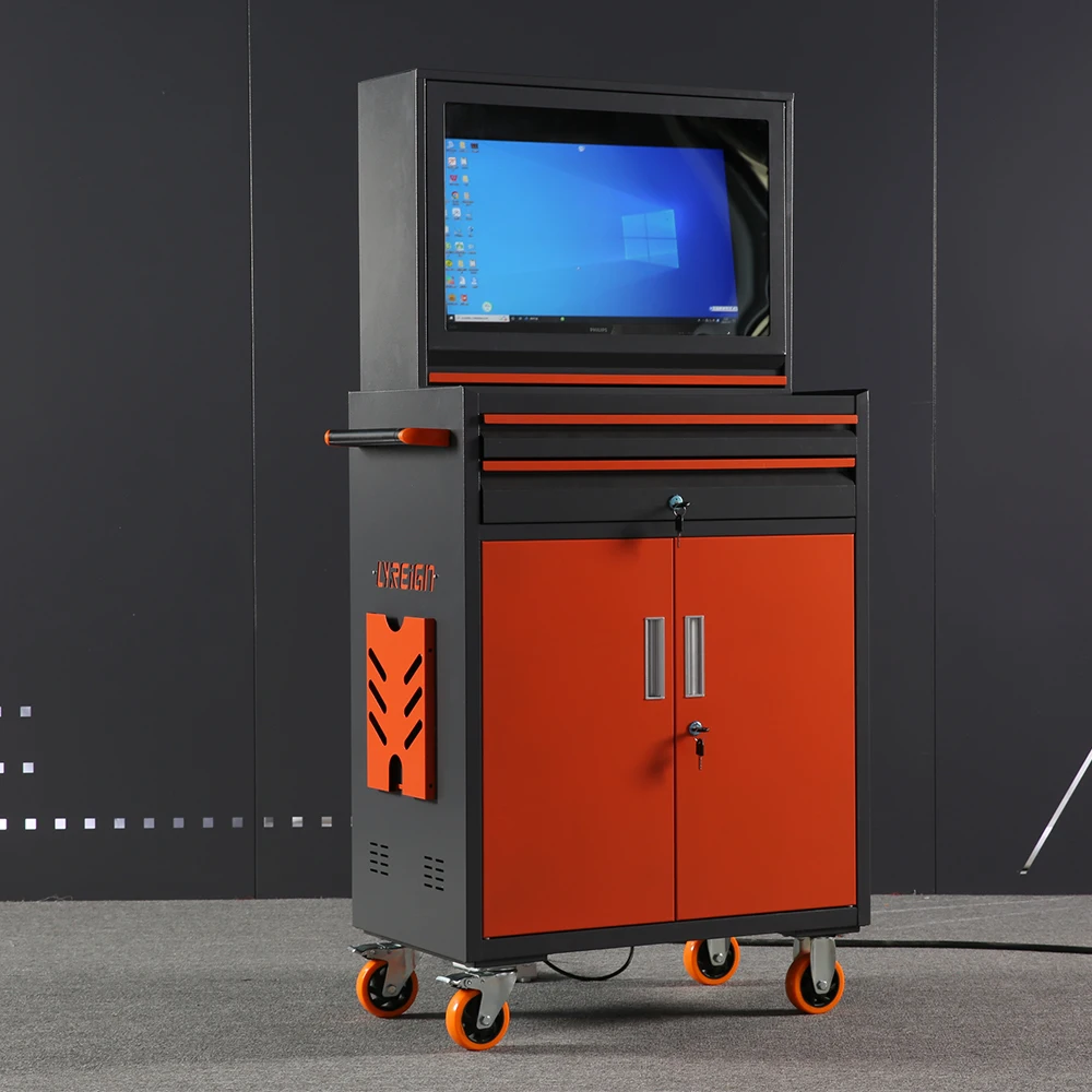 LYREIGN LFPCP01C Hideaway Mobile Enclosure Industrial Computer Cabinet