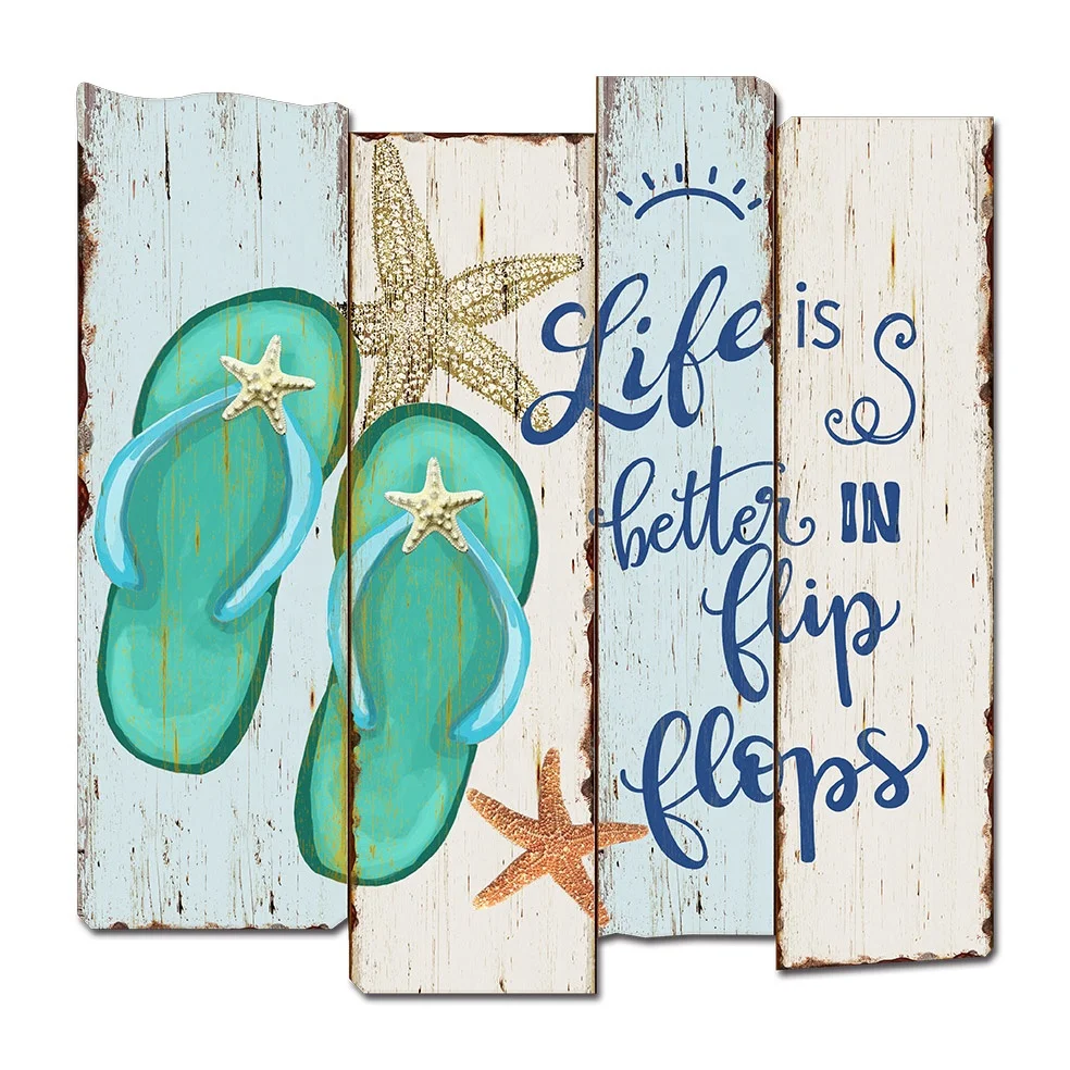 Оптовая продажа, домашний декор ручной работы, орнамент, доступен на заказ, пляжный дизайн, настенные деревянные знаки