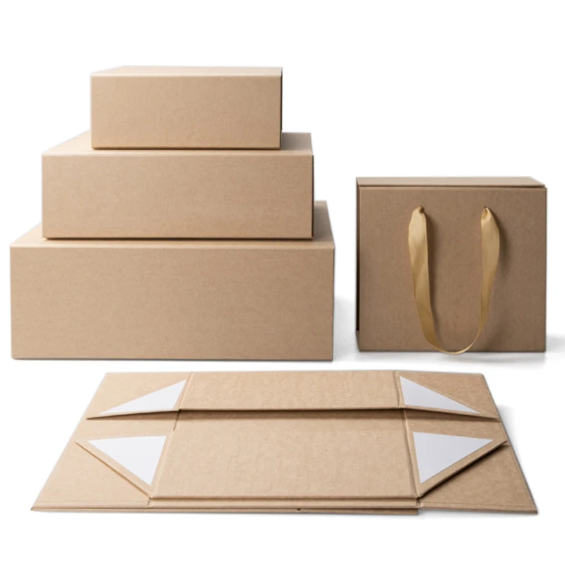 Custom Logo Luxury Magnetic Lid Big Folding Bridesmaid Packaging Gift Boxes