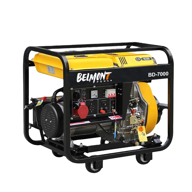 220V 230V 240V Дизель-генератор инвертора 6.5KW 6KW 7kw дизель-генератор с открытой рамкой дизель-генераторная установка