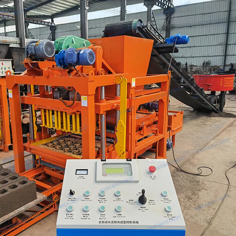 4-25D Manual Fly Ash Cement Brick Block Making Machine Hollow Solid Concrete Competitive Price Engine Custom Line Mold Design